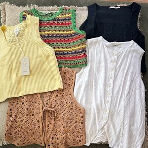 Summer Knit and Crochet Sleeveless Tops Bundle!!!